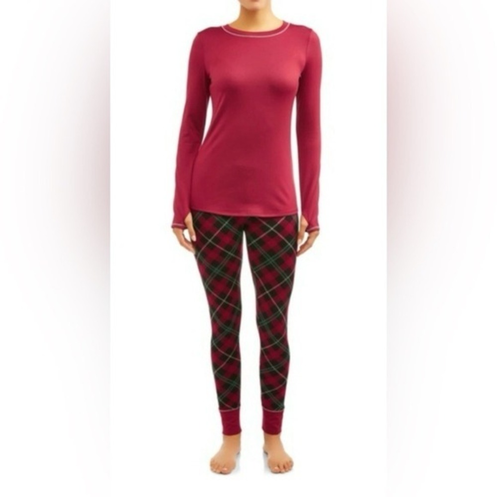 ClimateRight by Cuddl Duds Women's S Brushed Comfort 2-Piece‎ Set